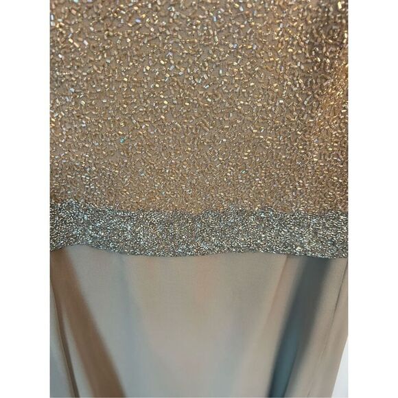 Chadwicks tan neutral color mother of the bride dress wedding guest size 8P - Picture 8 of 8